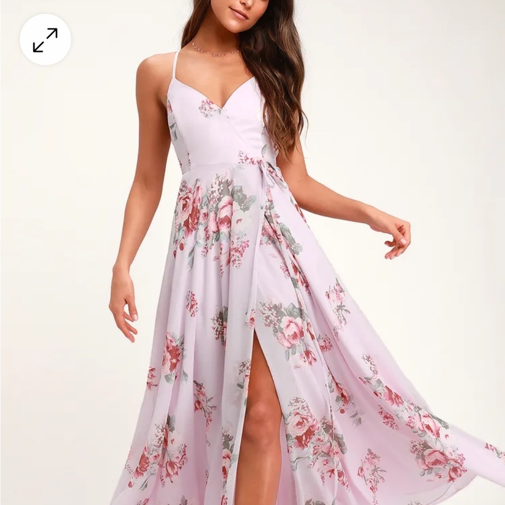 Floral Maxi Dress in Pink